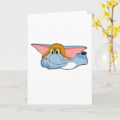 Olifant Piloot Pilotenhoed Kaart (Gele Bloem)