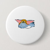 Olifant Pilot Pet Ronde Button 7,6 Cm (Voorkant)