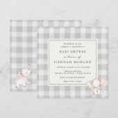 Olifant Plaid Vrijgezellenfeest Kaart (Voorkant / Achterkant)