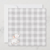 Olifant Plaid Vrijgezellenfeest Kaart (Achterkant)