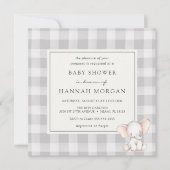 Olifant Plaid Vrijgezellenfeest Kaart (Voorkant)