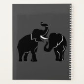 Olifant Planner met aangepaste tekst en kleuren (Achterkant)