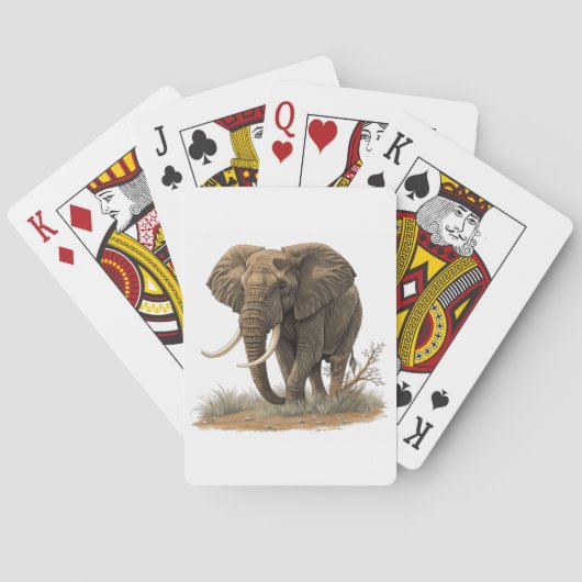 Olifant Pokerkaarten (Achterkant)