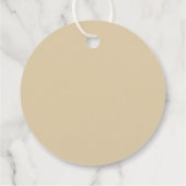 Olifant Pop het als ze baren baby shower Bedankjes Labels (Achterkant)