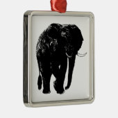 Olifant Premium Vierkant Keramisch Ornament (Rechts)