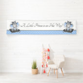 Olifant Prins Baby Shower Banner Achtergrond (Insitu)