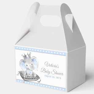 Olifant Prins Baby Shower Bedankdoosjes