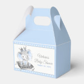 Olifant Prins Baby Shower Bedankdoosjes (Voorkant Zijde)