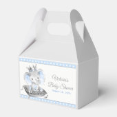 Olifant Prins Baby Shower Bedankdoosjes (Voorkant Zijde)