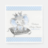 Olifant Prins Baby Shower Servetten (Voorkant)