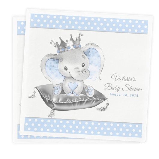 Olifant Prins Baby Shower Servetten
