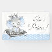 Olifant Prins Baby Shower Spandoeken (Horizontaal)