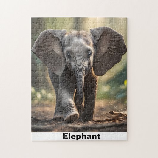 Olifant puzzel legpuzzel (Verticaal)