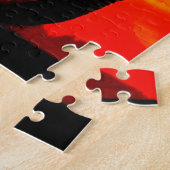 Olifant puzzel zonsondergang legpuzzel (Zijkant)