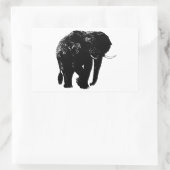 Olifant Rechthoek Sticker (Tas)