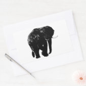 Olifant Rechthoek Sticker (Envelop)