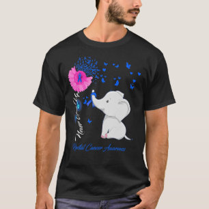 Olifant Rectaal Cancer Awareness - Rectaal Kanker T-shirt