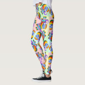 Olifant regenboog kleuren patchwork leggings (Links)