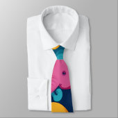 Olifant regenboog kleurrijk gepersonaliseerd patro stropdas (Gebonden)