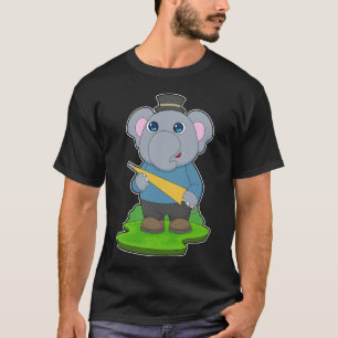 Olifant regenende paraplu t-shirt