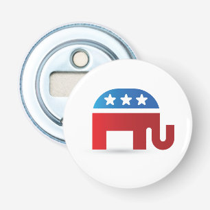 Olifant Republikeinen knop flesopener Button Flesopener