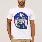 Olifant Republikeins Mannen T-shirt (Voorkant)