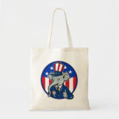Olifant Republikeinse Canvas tas (Voorkant)