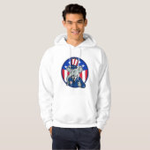 Olifant Republikeinse Mannen Hoodie (Voorkant volledig)