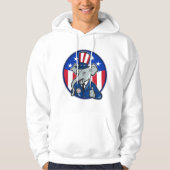 Olifant Republikeinse Mannen Hoodie (Voorkant)