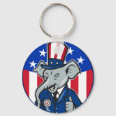 Olifant Republikeinse Sleutelhanger (Voorkant)