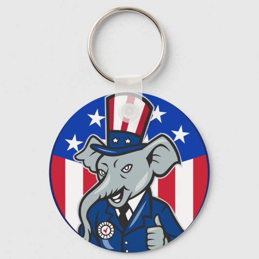 Olifant Republikeinse Sleutelhanger (Voorkant)