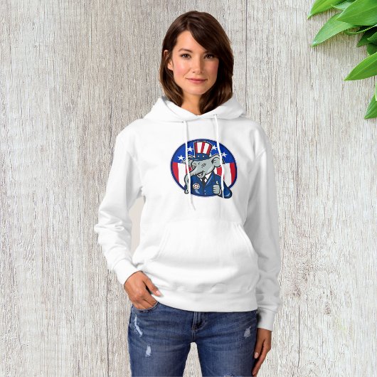 Olifant Republikeinse Vrouwen Hoodie
