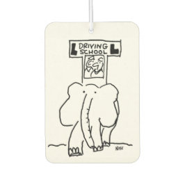 Olifant rijschool cartoon luchtverfrisser