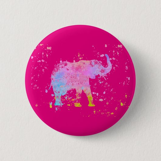 Olifant Ronde Button 5,7 Cm (Voorkant)