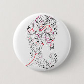 olifant ronde button 5,7 cm (Voorkant)