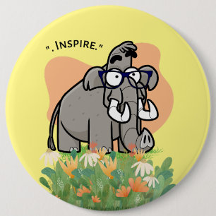 olifant ronde button 6,0 cm