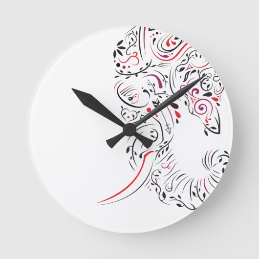  olifant ronde klok (Voorkant)