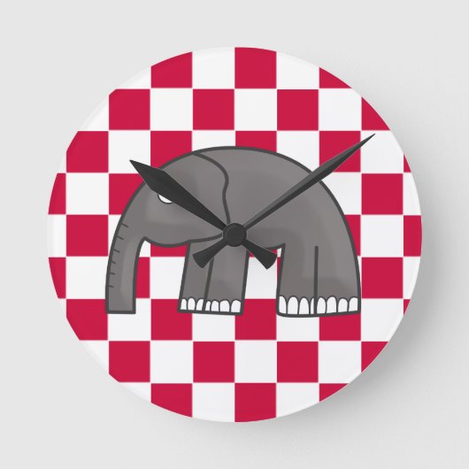 olifant ronde klok (Voorkant)