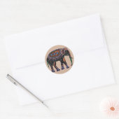  olifant ronde sticker (Envelop)