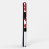 Olifant Rood & Wit Stippen iPhone 5 Hoesje (Achterkant/rechts)