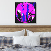 Olifant Roze Canvas Afdruk (Insitu (Slaapkamer))