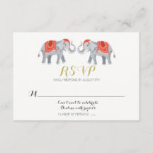 Olifant RSVP kaart