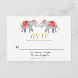 Olifant RSVP kaart