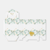 Olifant Safari Bloemen Groen Goud | BABY SHOWER Bedankdoosjes (Uitgevouwen)