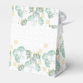 Olifant Safari Bloemen Groen Goud | BABY SHOWER Bedankdoosjes (Achterkant)