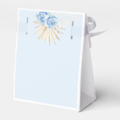 Olifant Safari Boho Blue Bedankt Baby shower Bedankdoosjes (Achterkant)