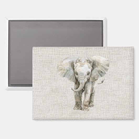 Olifant Safari Dier Magneet (Voorkant / Achterkant)