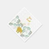 Olifant Safari Floral Oerwoud Zoo Botanical Servet (Hoek)