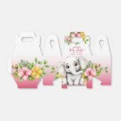 Olifant Safari Tropisch Oerwoud Baby shower Bedankdoosjes (Uitgevouwen)