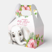 Olifant Safari Tropisch Oerwoud Baby shower Bedankdoosjes (Voorkant Zijde)